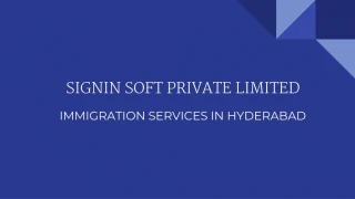 Immigration Services in Hyderabad - slide 1