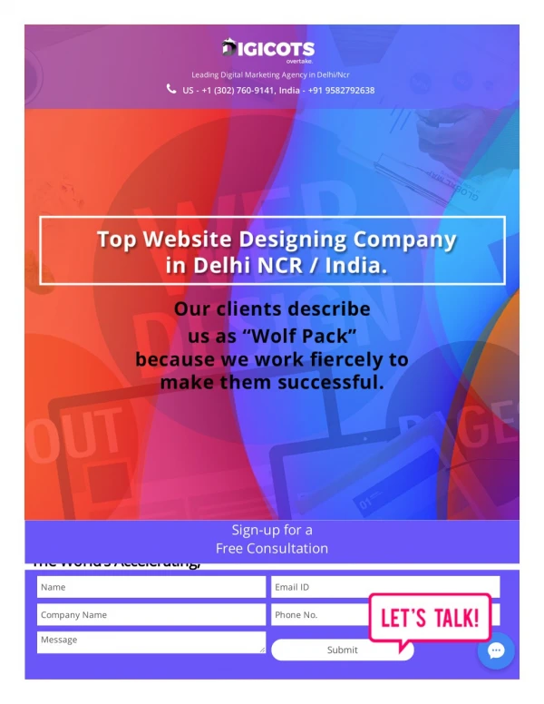 Website Design & Development Company in Noida & Delhi NCR - Digicots