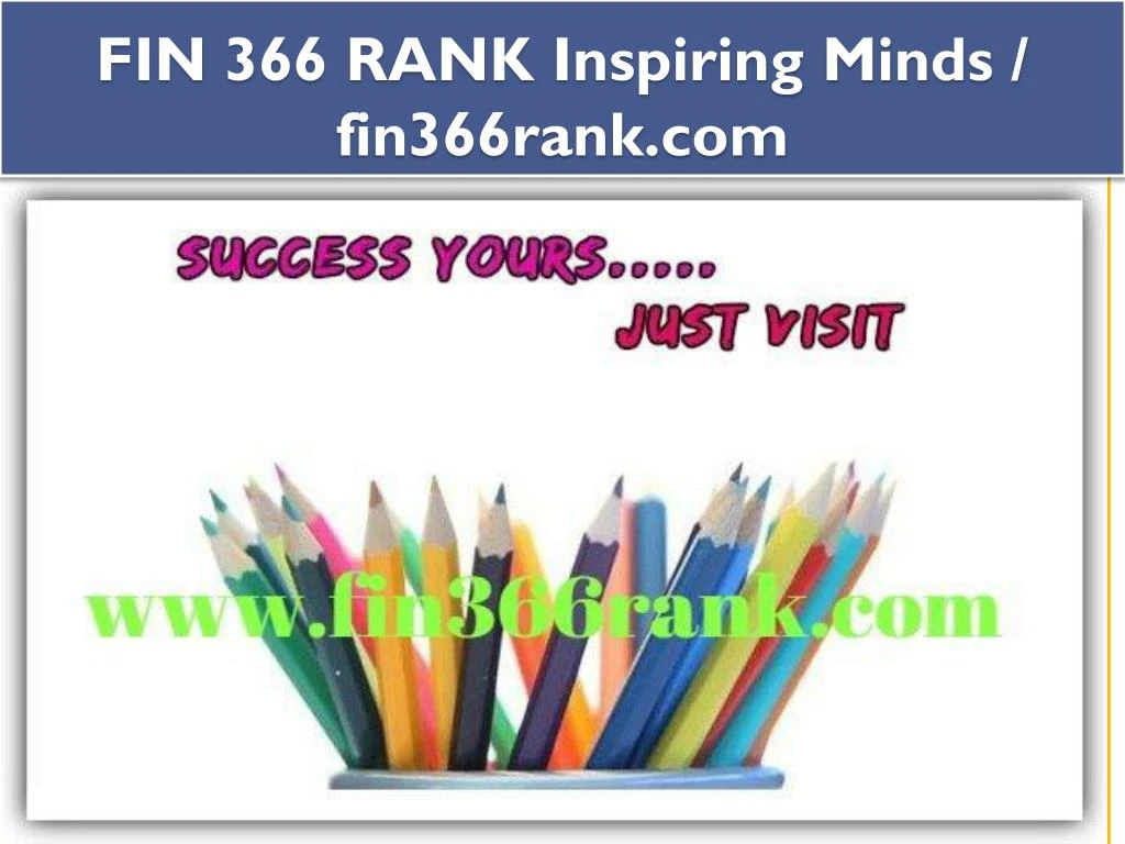fin 366 rank inspiring minds fin366rank com