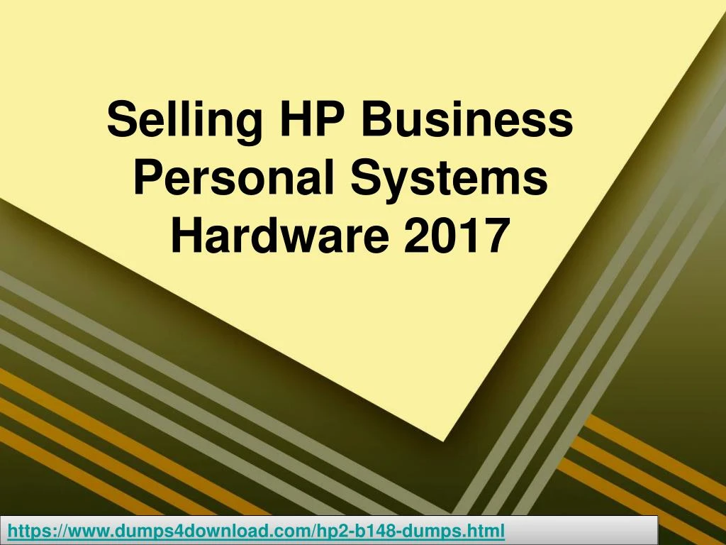 selling hp business personal systems hardware 2017
