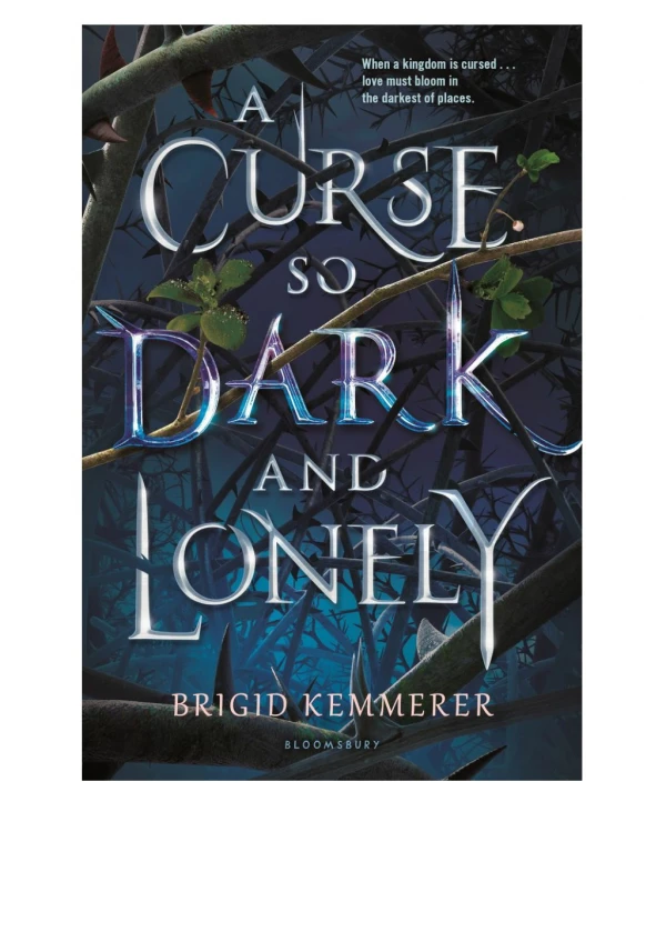 Free A Curse So Dark and Lonely By Brigid Kemmerer in format PDF / EPUB / Mobi
