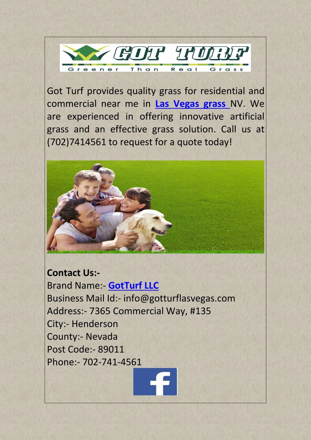 got turf provides quality grass for residential