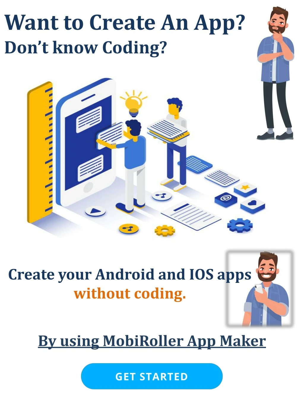 want to create an app don t know coding