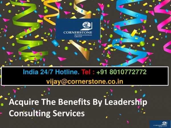 Acquire The Benefits By Leadership Consulting Services