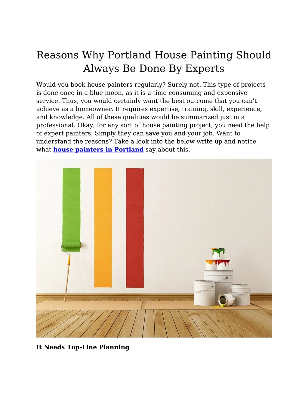 reasons why portland house painting should always