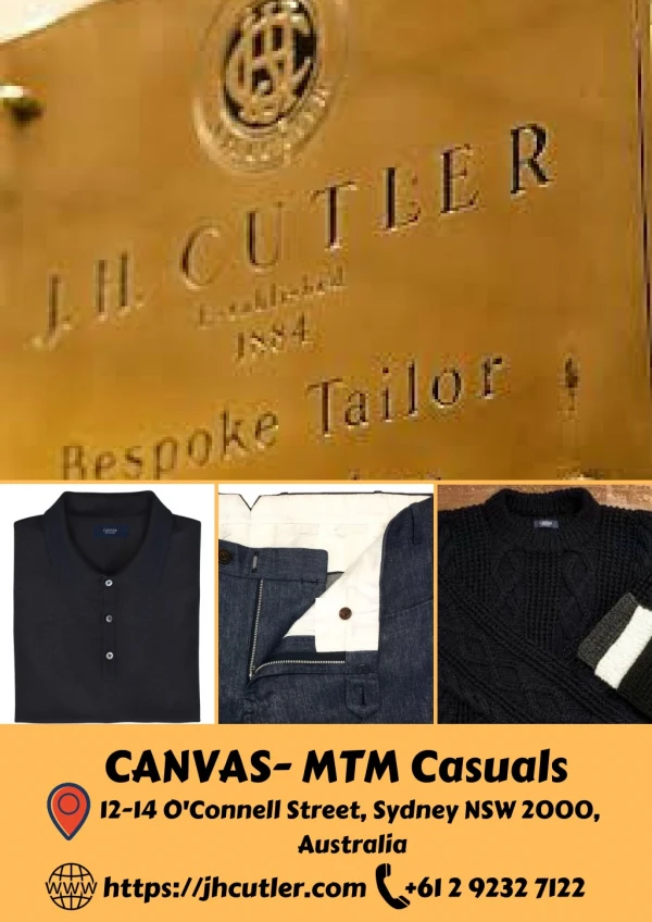 Made to measure casuals- CANVAS