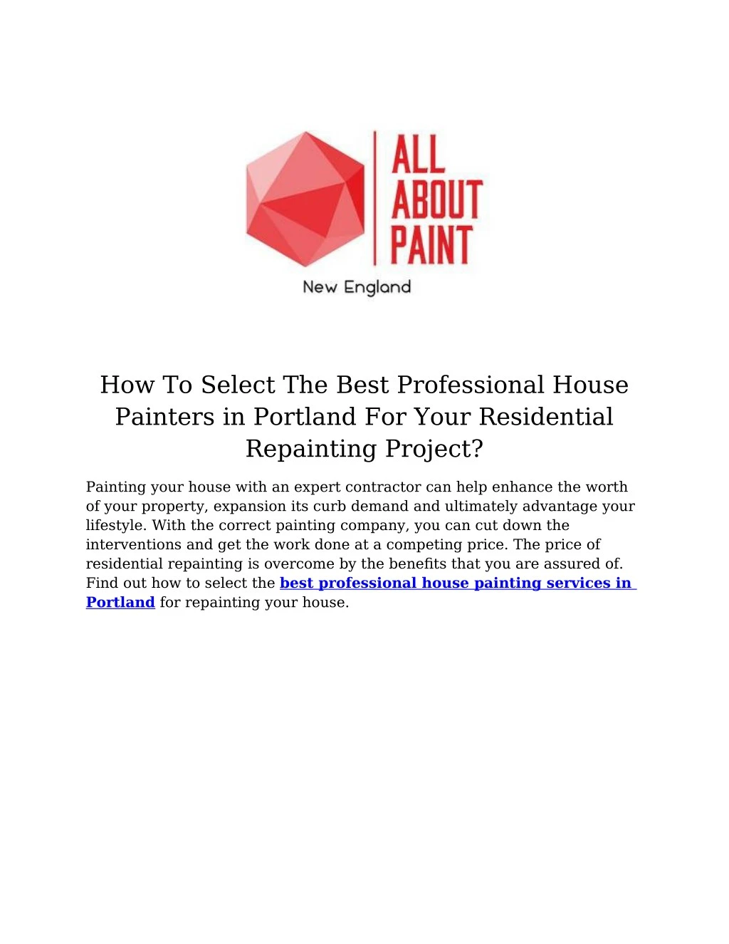 how to select the best professional house
