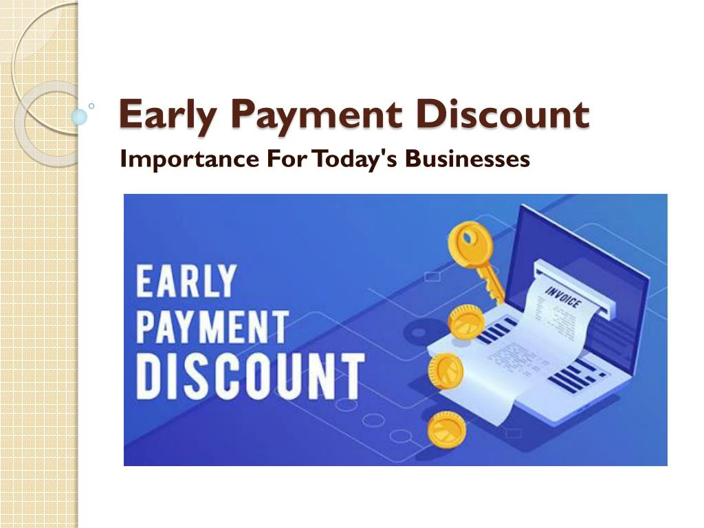 early payment discount