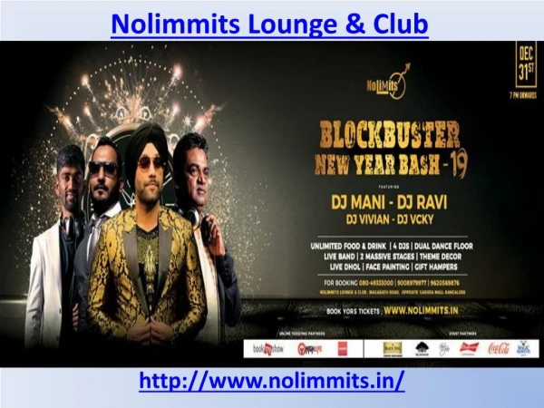 Nolimmits Lounge & Club in Bangalore