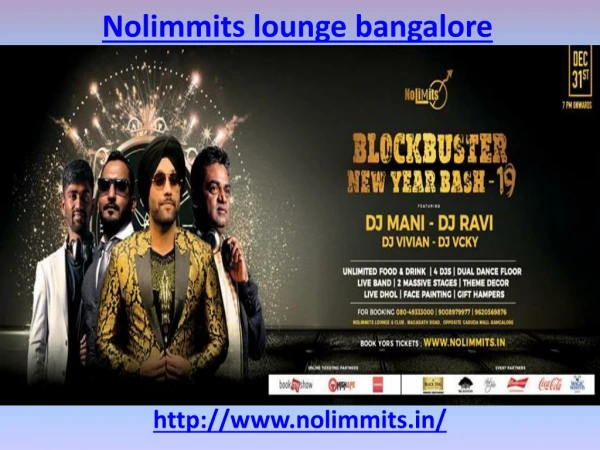 Know more about Nolimmits lounge bangalore