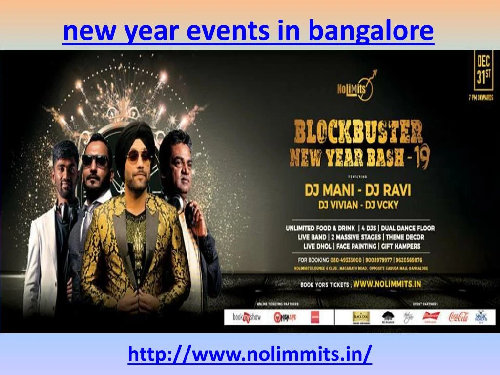 new year events in bangalore