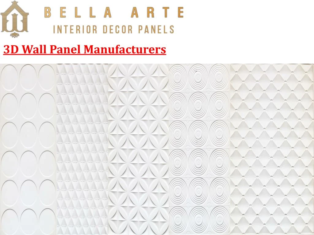 3d wall panel manufacturers