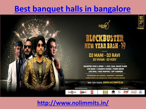 Best banquet halls in bangalore