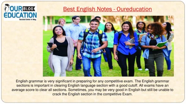 Best UPSC English Notes By Top IAS Coaching Center