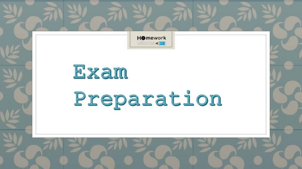 Fall In Love With EXAM PREPARATION