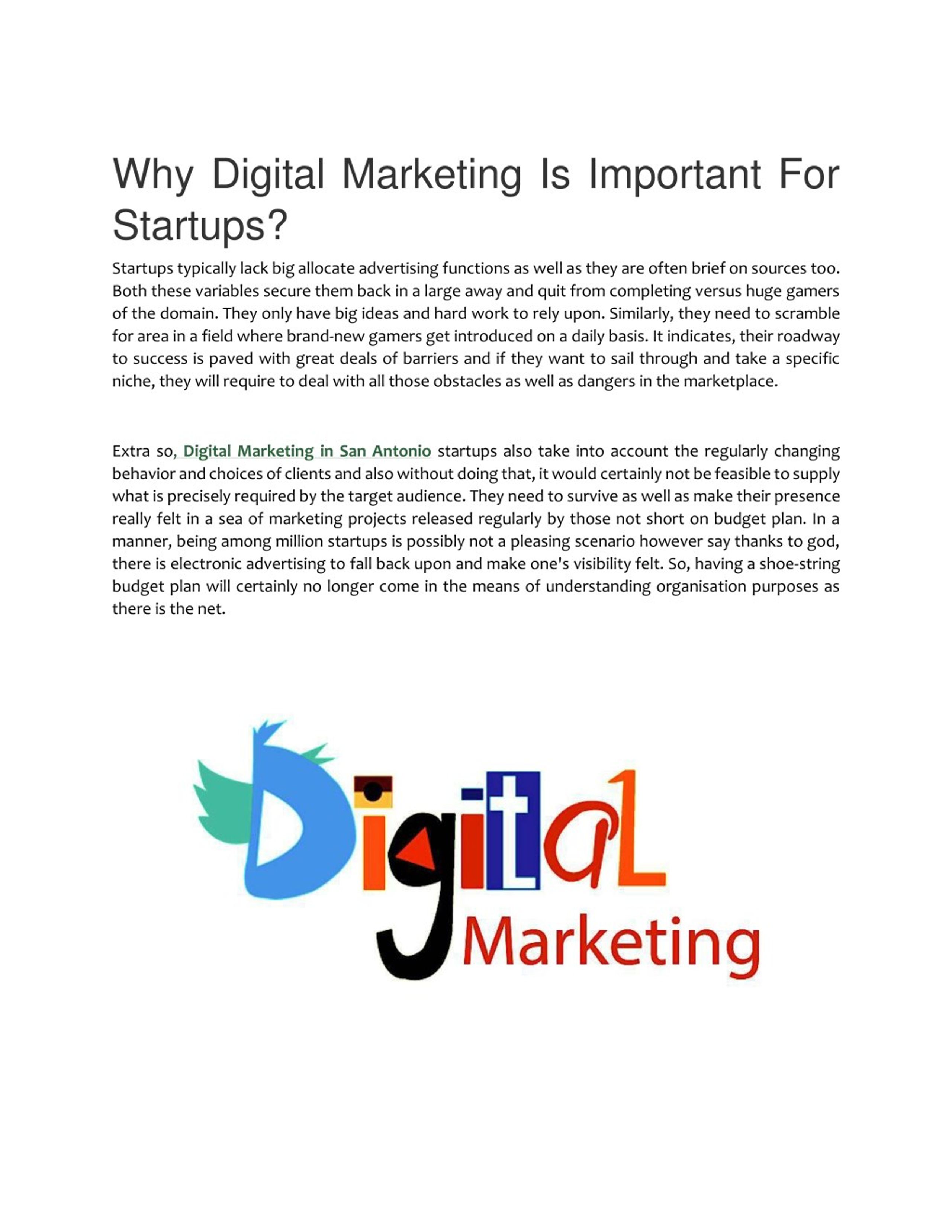 PPT - Why Digital Marketing Is Important For Startups? PowerPoint ...