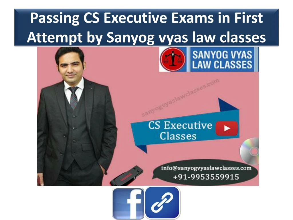passing cs executive exams in first attempt by sanyog vyas law classes