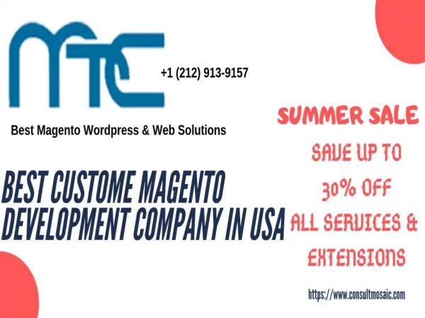 Best Custom Magento Development - Consultmosaic