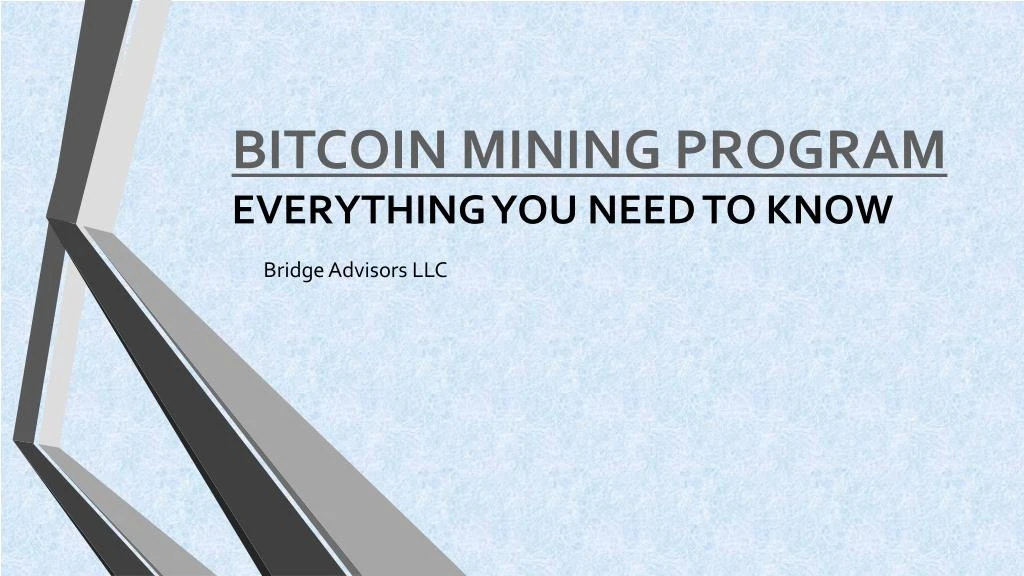 bitcoin mining program everything you need to know
