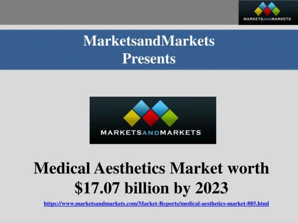 Medical Aesthetics Market worth $17.07 billion by 2023