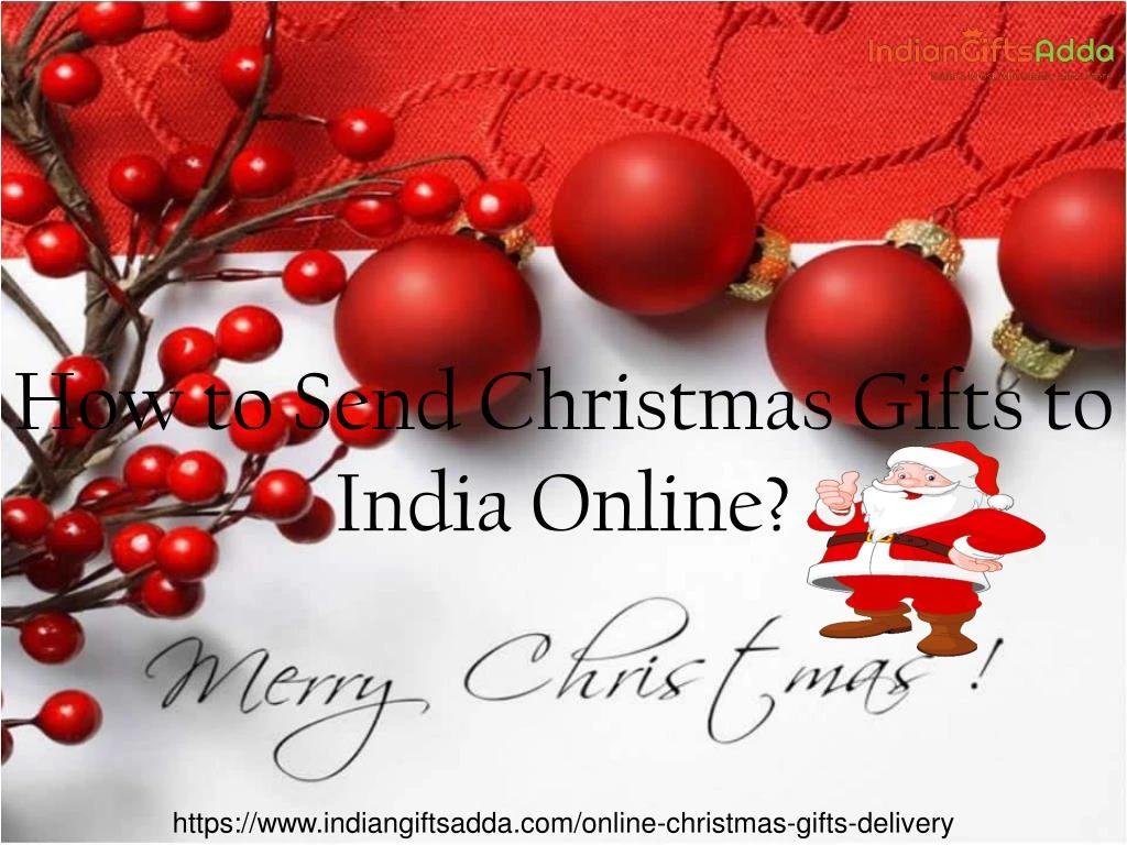 how to send christmas gifts to india online
