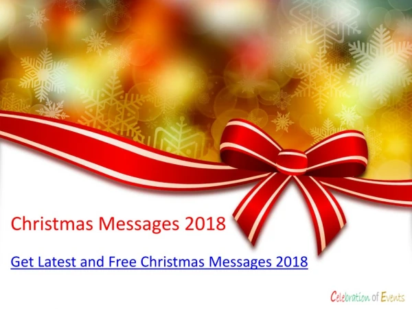 Merry Christmas Messages Collection