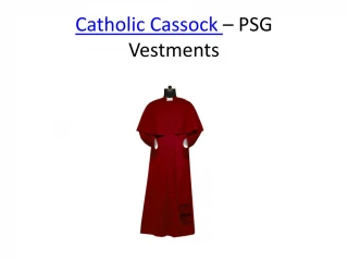Catholic Cassock - PSG Vestments - slide 1