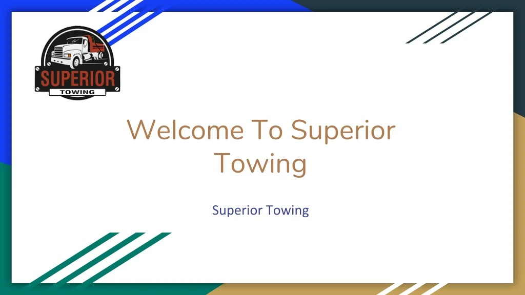 welcome to superior towing