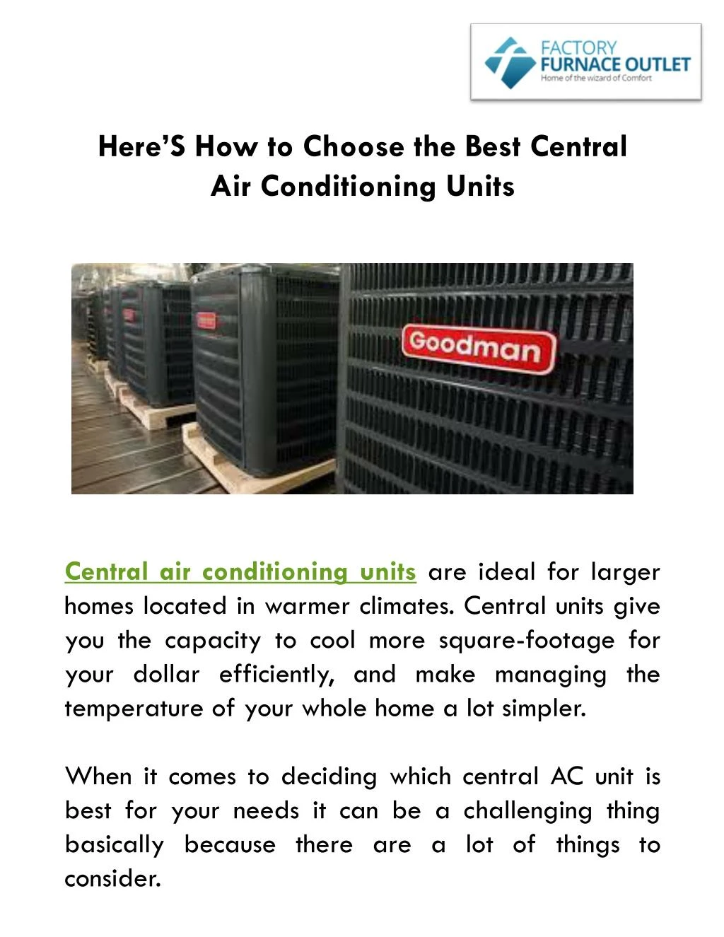 here s how to choose the best central