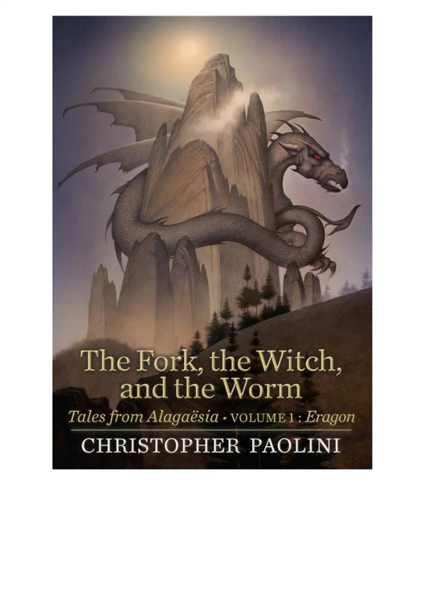 Free The Fork, the Witch, and the Worm By Christopher Paolini in format PDF / EPUB / Mobi