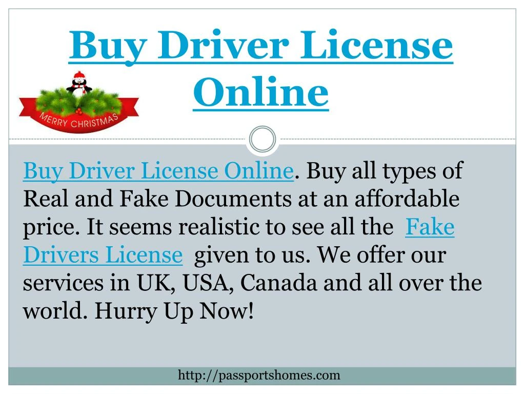 buy driver license online