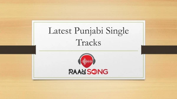 Latest Punjabi Single Tracks