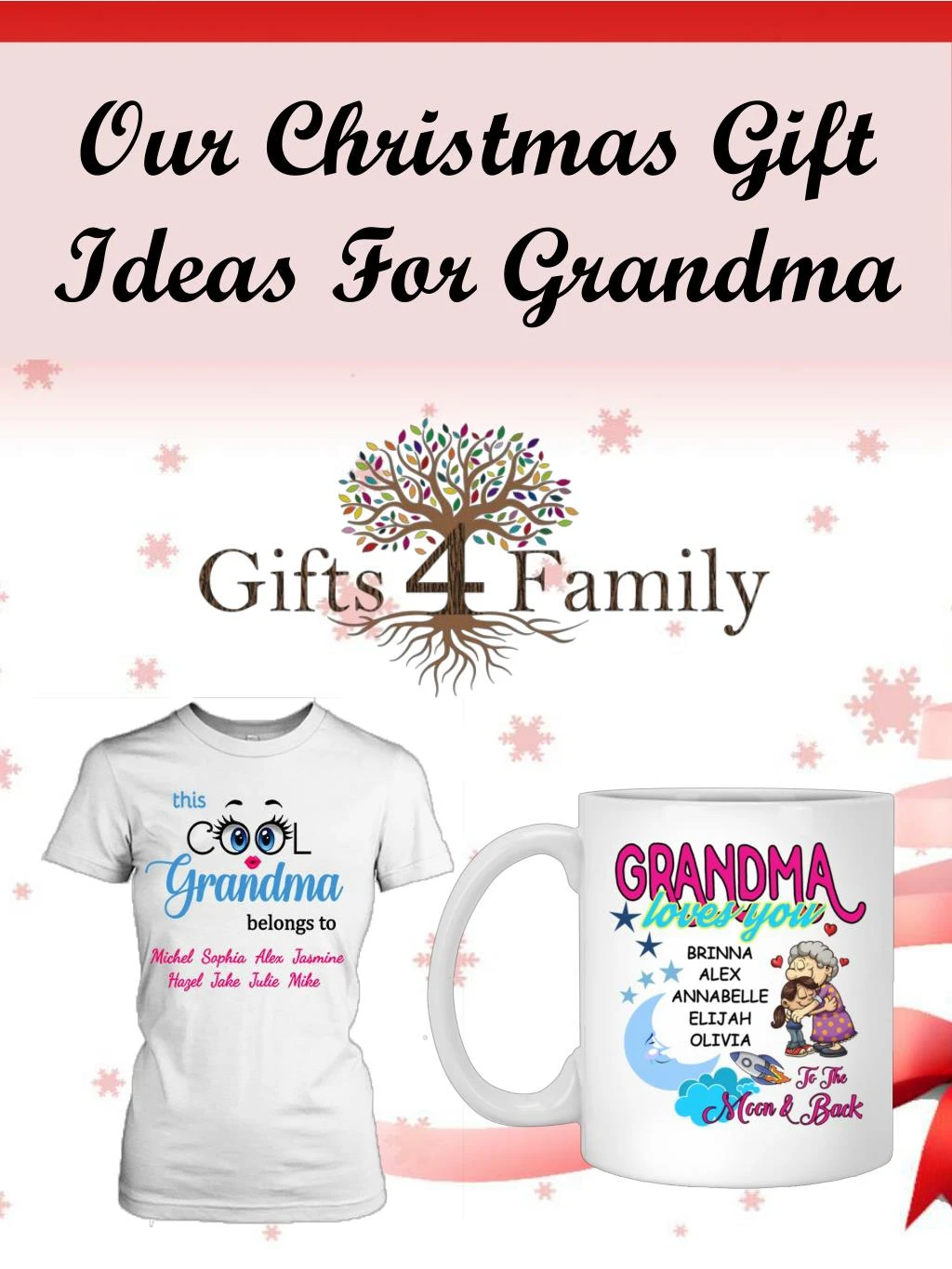 our christmas gift ideas for grandma