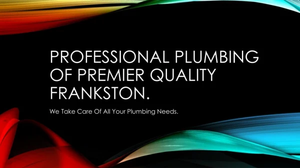 Plumber in Frankston