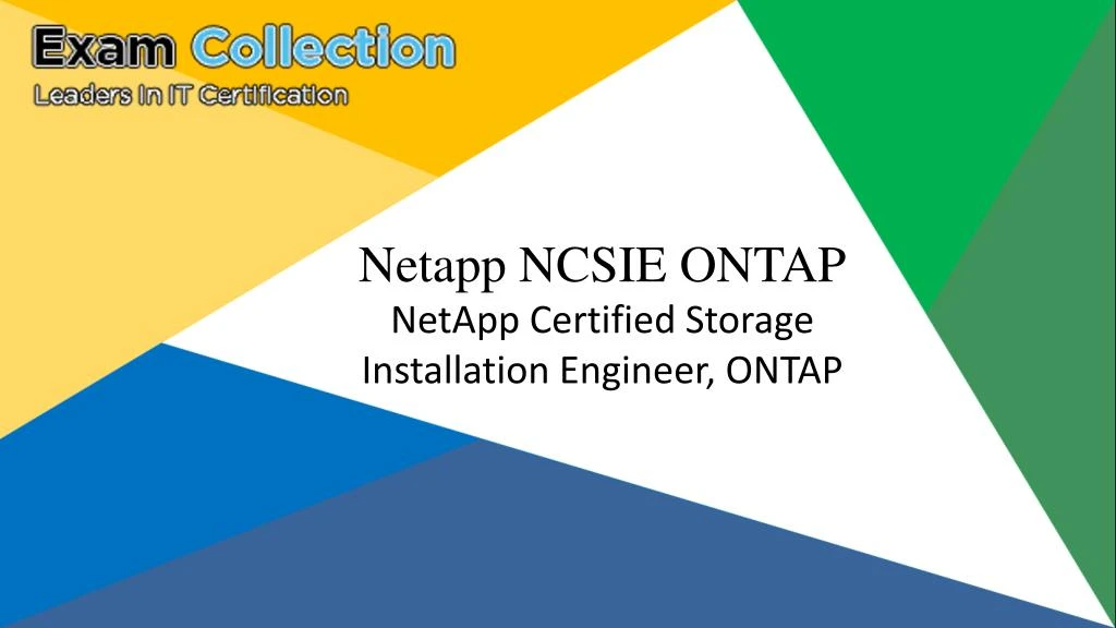 netapp ncsie ontap netapp certified storage