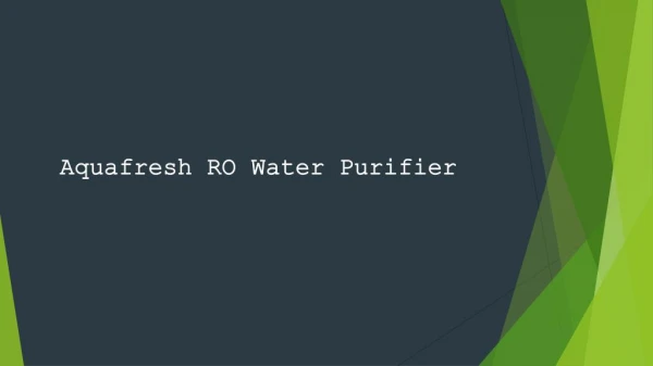 Aquafresh RO Water Purifier