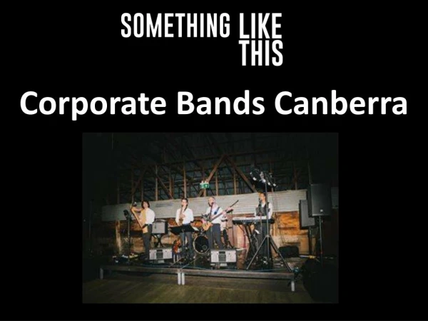 Corporate Bands Canberra