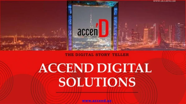 Best Online Advertising Company in Dubai - Accend Digital Solutions