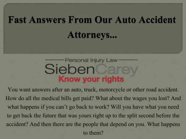 Auto Accident Lawyer Minneapolis - Know Your Rights