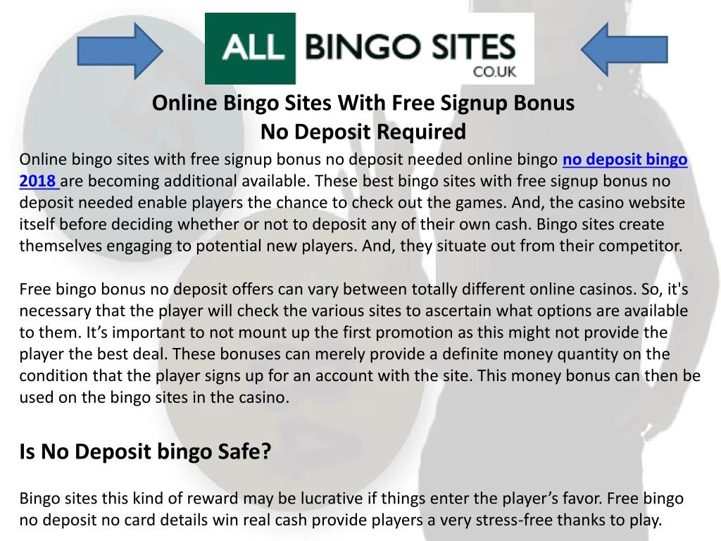 online bingo sites with free signup bonus