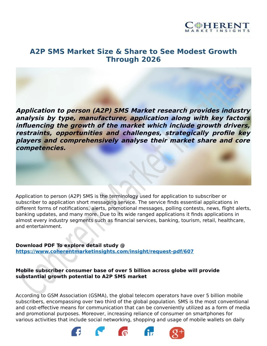 a2p sms market size share to see modest growth