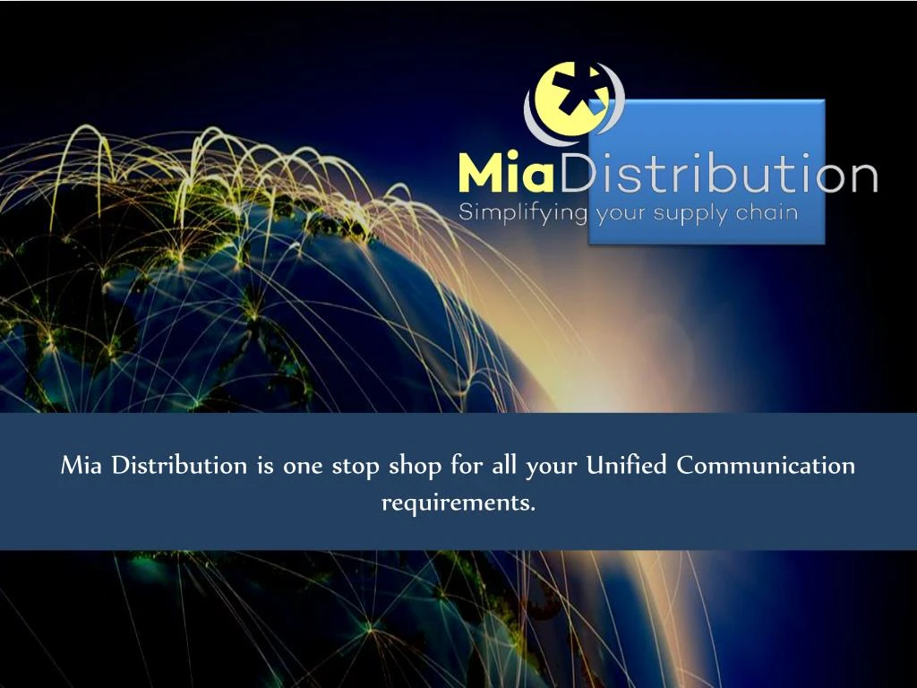 mia distribution is one stop shop for all your
