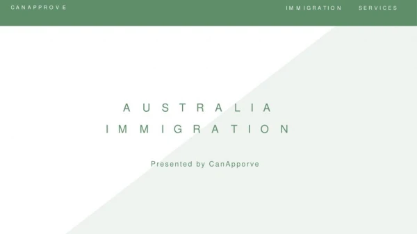 Australia Immigration | CanApprove