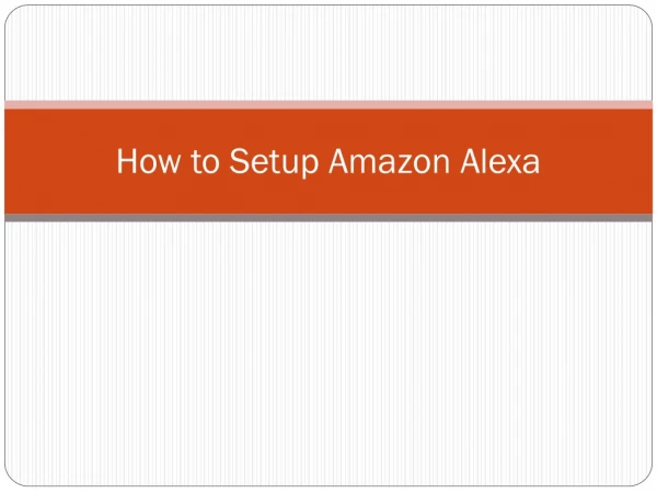 How to Setup Amazon Alexa