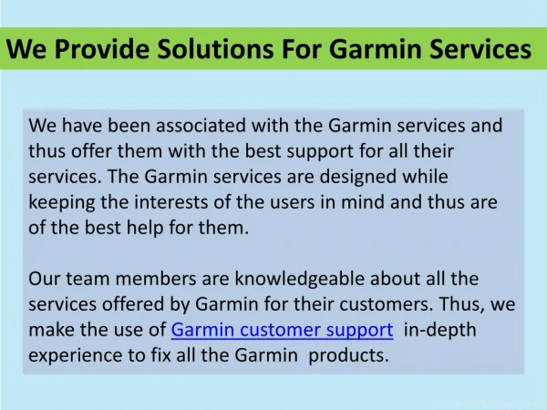 Garmin Customer Support 44-208-144-4469