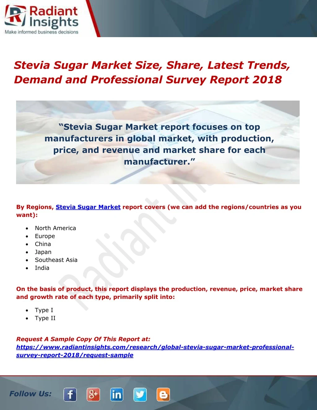 stevia sugar market size share latest trends
