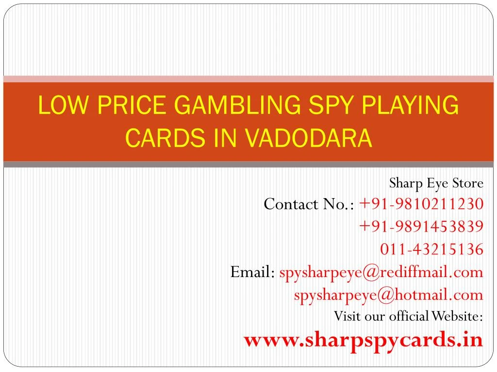 low price gambling spy playing cards in vadodara
