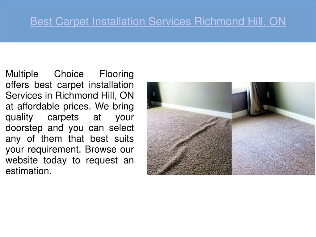 best carpet installation services richmond hill on