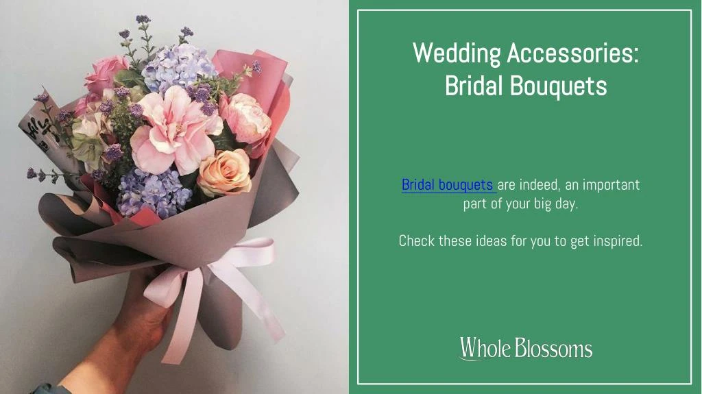 wedding accessories bridal bouquets
