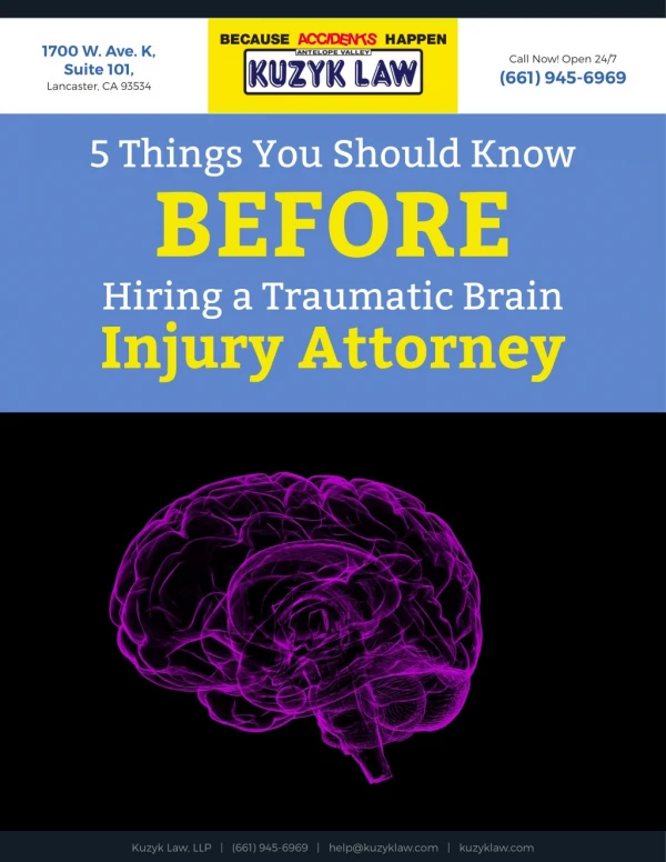 5 Things You Should Know Before Hiring a Traumatic Brain Injury Attorney